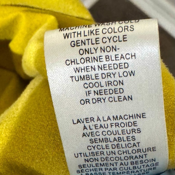 Tahari Long open front fashionable Cardigan - mustard color Size Small - Picture 7 of 8